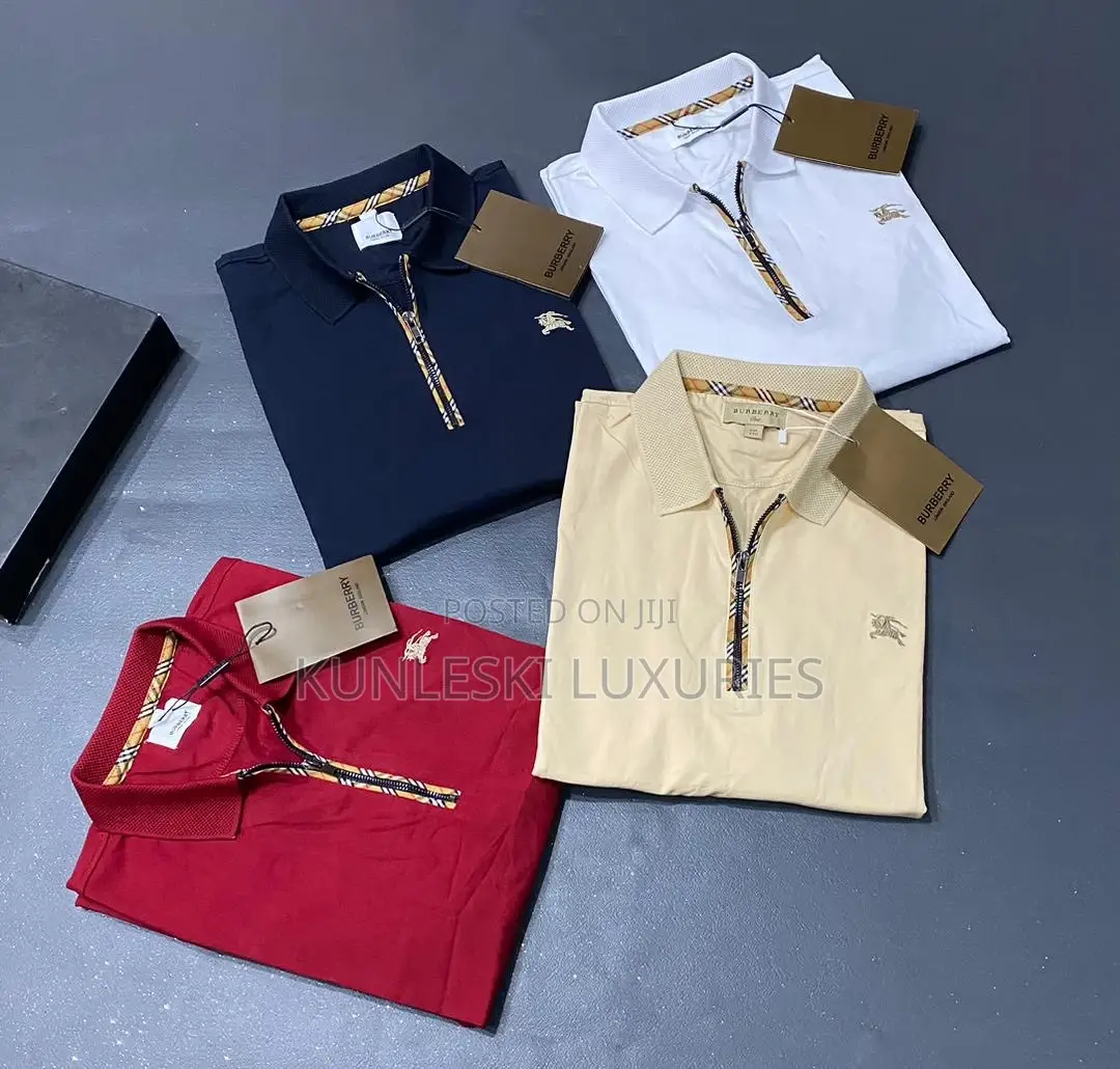 Original Burberry Collar Neck T-Shirt Collections