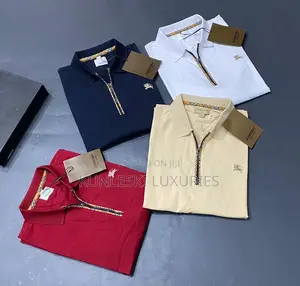 Original Burberry Collar Neck T-Shirt Collections