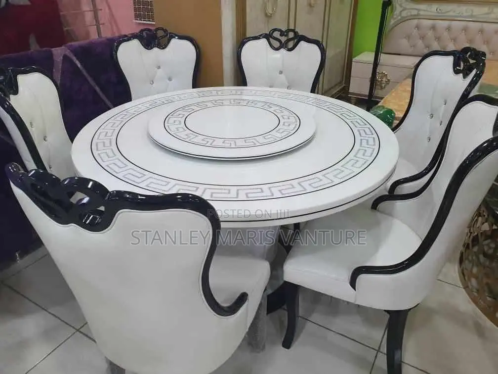 Royal Turkey Round Marble Dinning Set