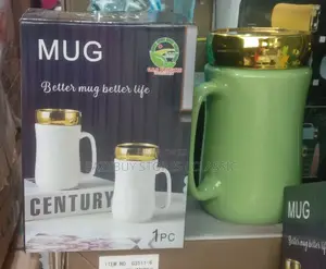 Coffee Mugs With Mirror Glass Cover
