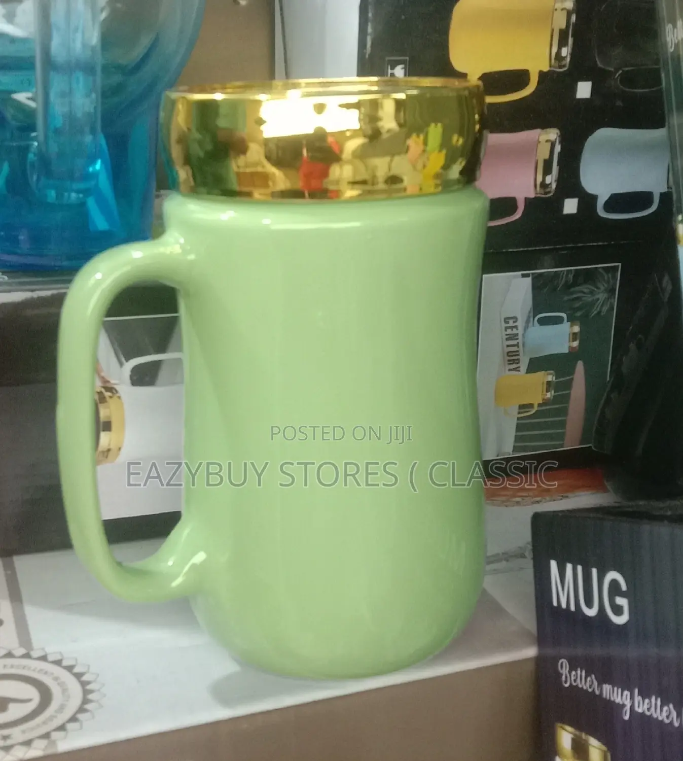 Coffee Mugs With Mirror Glass Cover