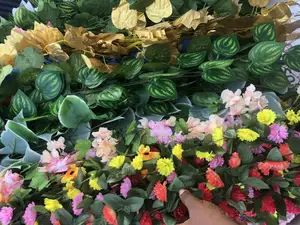 Vine Leaves and Flowers