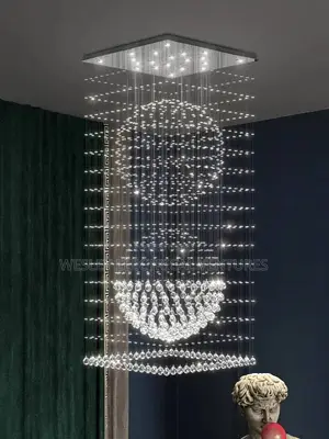 7ft Long Chandelier Light, Rain Drop