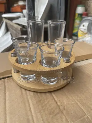 By 6 Tequila Rack With 6pcs Tequila Shot Cup
