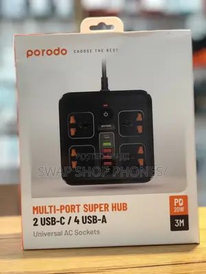 Porodo Multi Port Super Hub 2 Usb - C / 4 Usb A