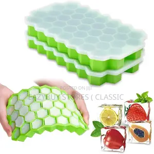 Silicone,Ice Cube Moulds Maker 37 Cavity Silicon Ice Tray