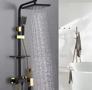 Photo - Black and Gold Standing Shower