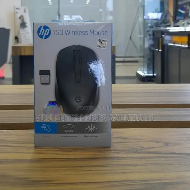 HP 150 Wireless Mouse (Black) - Up to 10 Month Battery