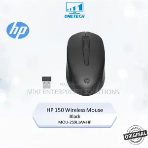HP 150 Wireless Mouse (Black) - Up to 10 Month Battery