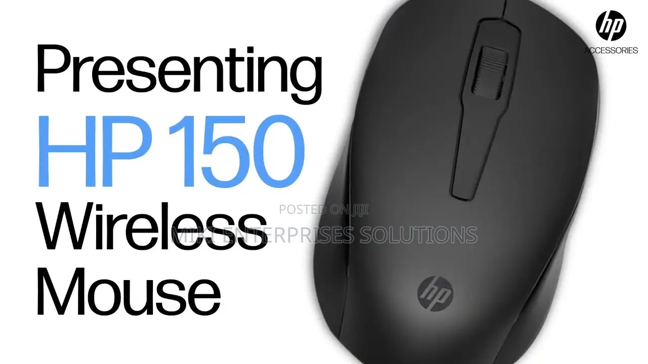 HP 150 Wireless Mouse (Black) - Up to 10 Month Battery