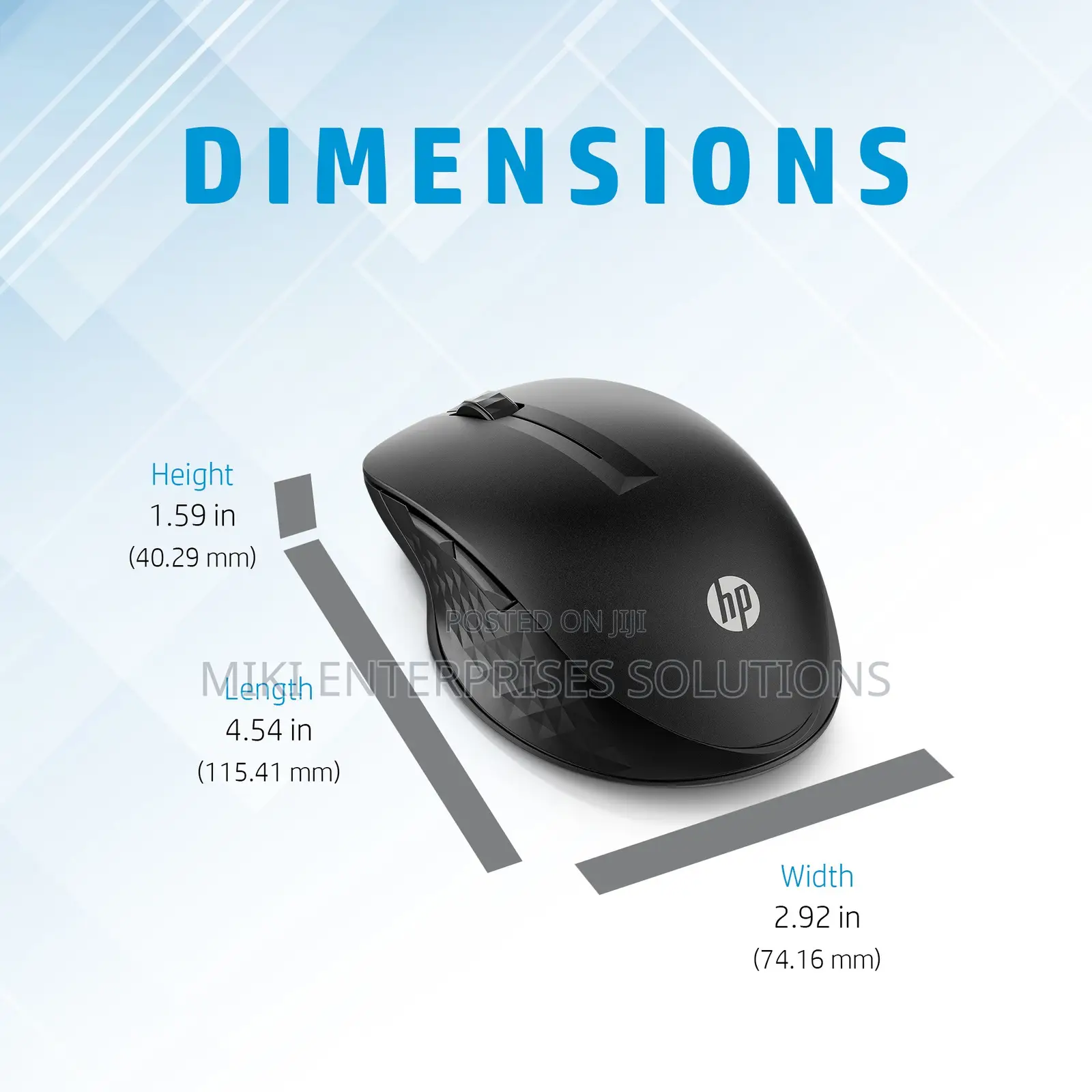 HP 150 Wireless Mouse (Black) - Up to 10 Month Battery