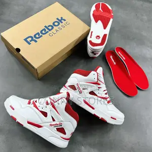 Photo - New Reebok Pump Omni Zone Ii Trainer (Flash Red / Chalk)