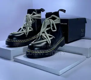 High Quality Dr Martens Black Boots Rick Owen