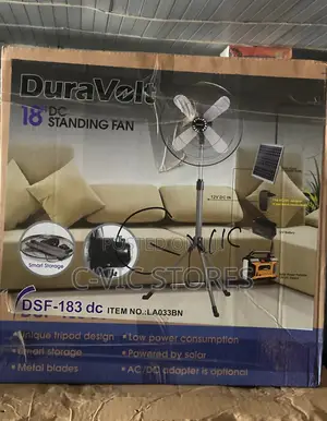 Duravolt 18" DC Standing Fan-25w (DSF-183DC)