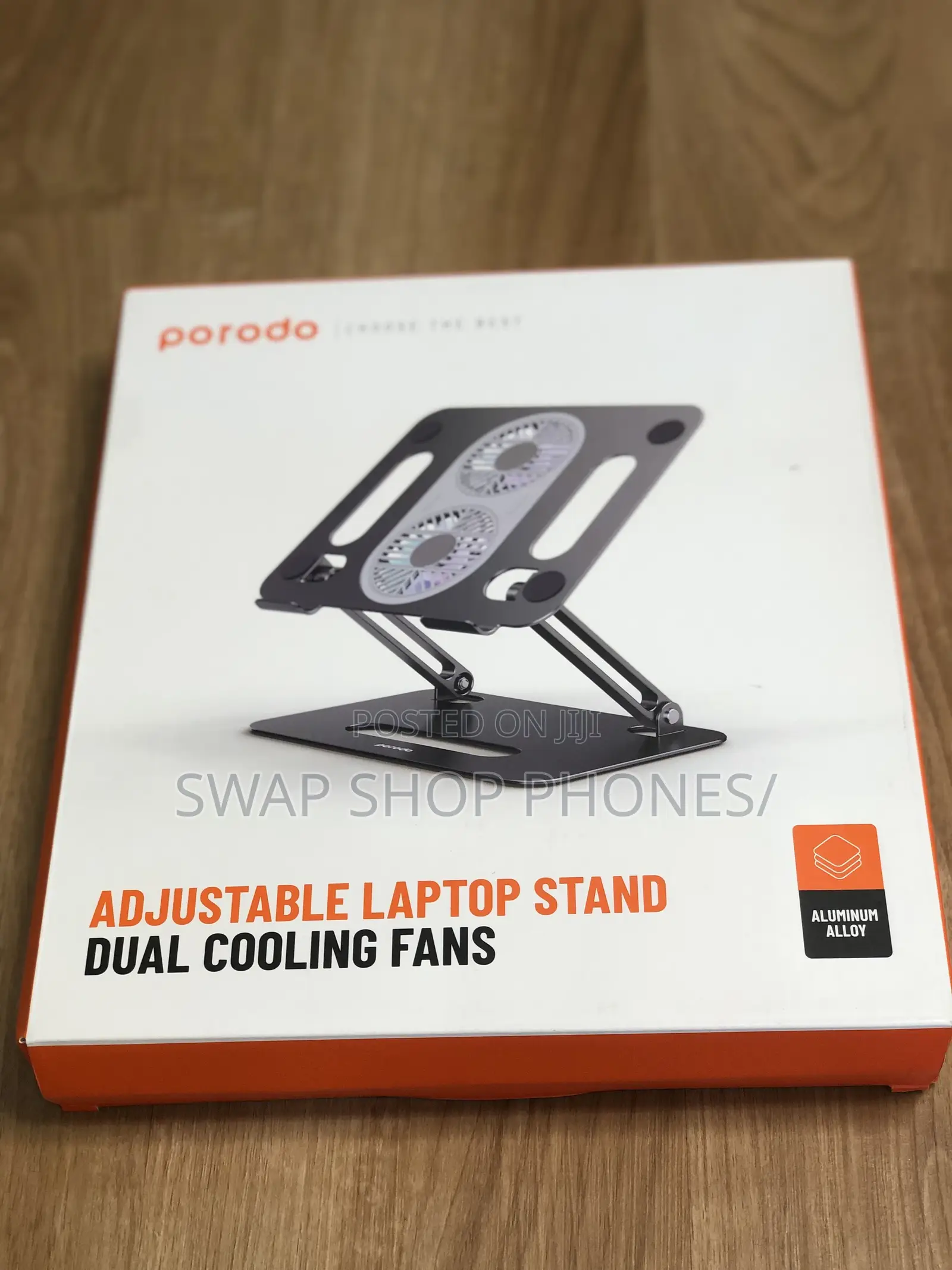 Porodo Adjustable Laptop Stand With Cooling Fan