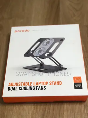 Porodo Adjustable Laptop Stand With Cooling Fan