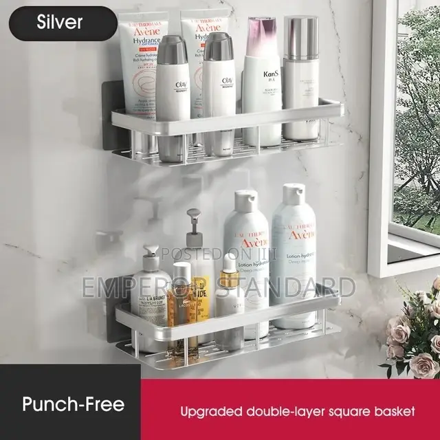 Shelf Shower Wall Rack Bathroom