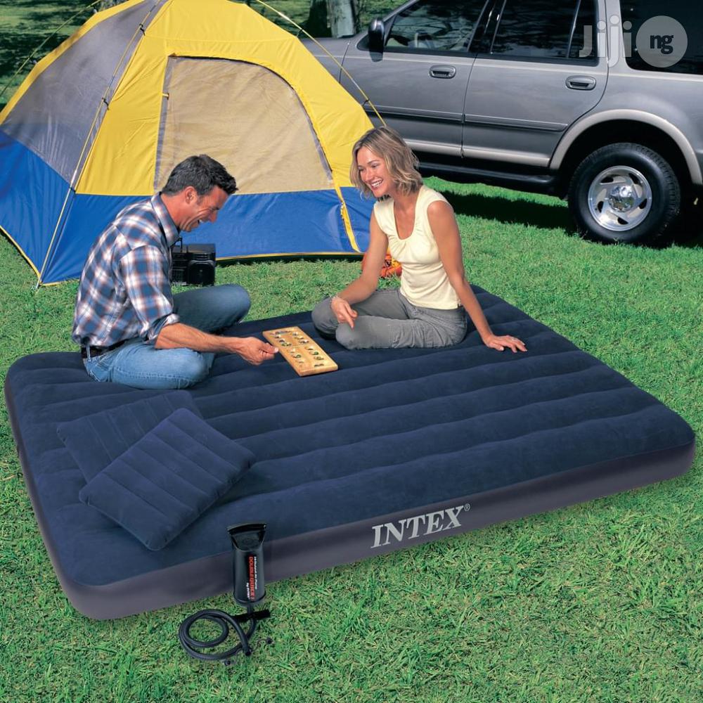Intex Downy Inflatable Beds Set, Queen