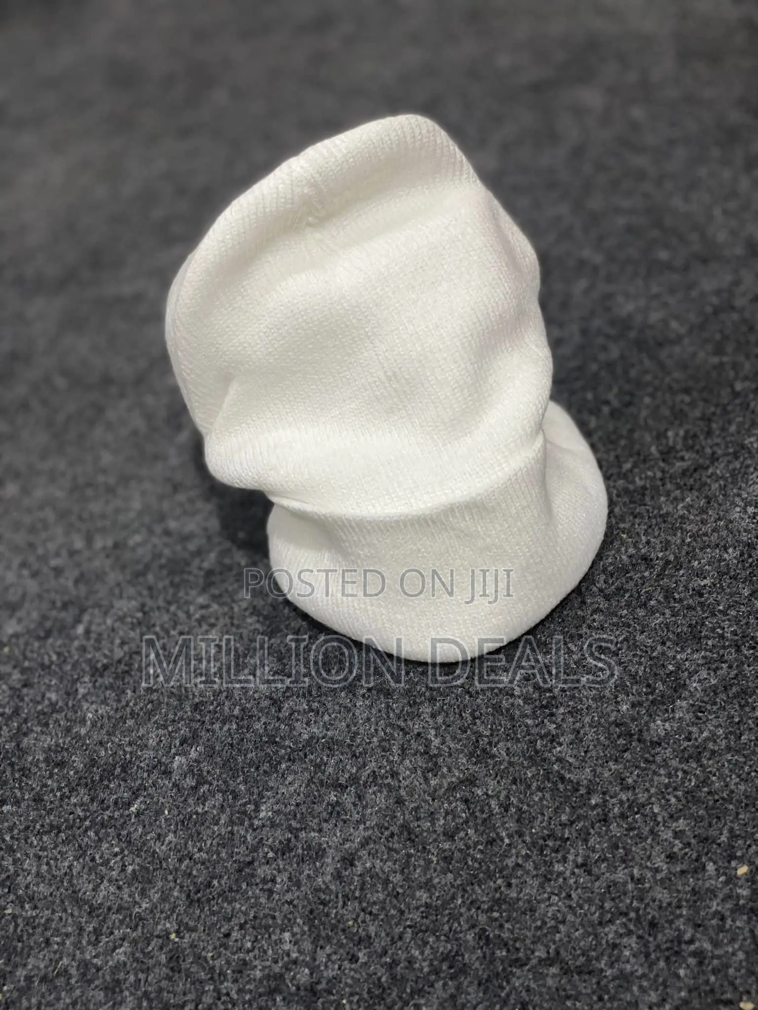 Stylish White Unique Beanie Head Wamer