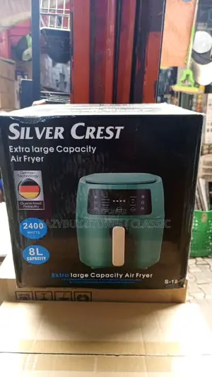 8L Silver Crest Air Fryer With LCD Touchscreen