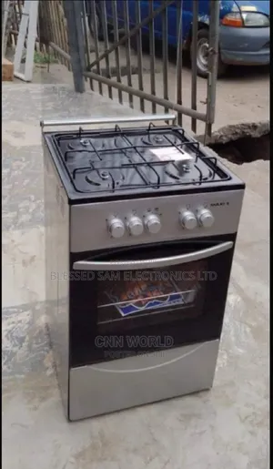 Brand New>Maxi Standing 4 Burner Gas Cooker Manuel >Oven