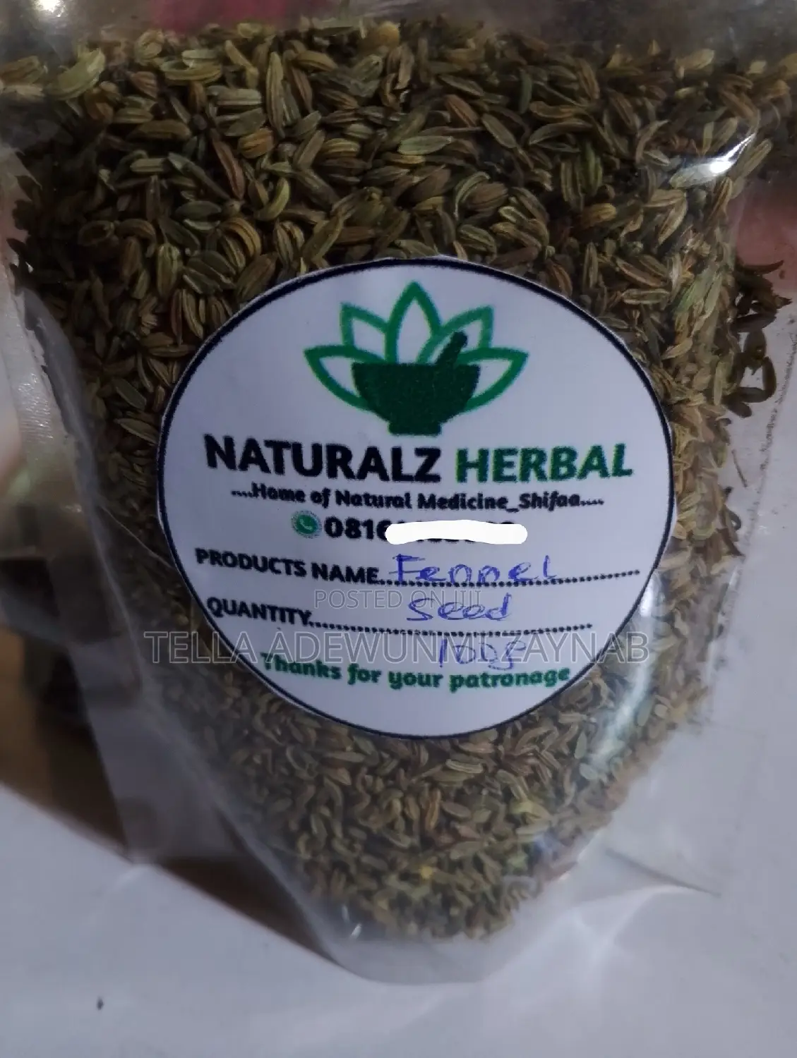 Organic Fennel Seeds (100g)