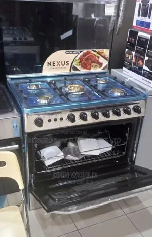 Nexus Standing 5 Burner Gas Cooker Automatic With Oven Grill