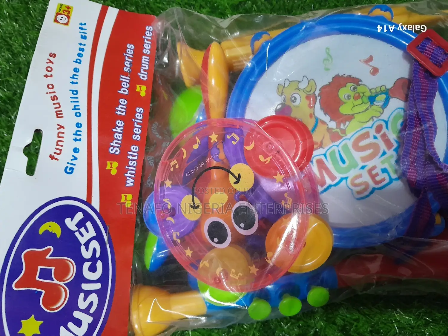 Toy Drum and Shake Bell