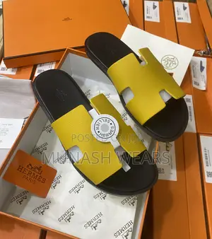 Original Leather Hermes Slipers