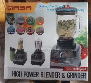Qasa 3 in 1 Heavy Duty Commercial Blender Pro4 1500watts