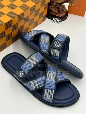 Louis Vuitton Leather Slipers