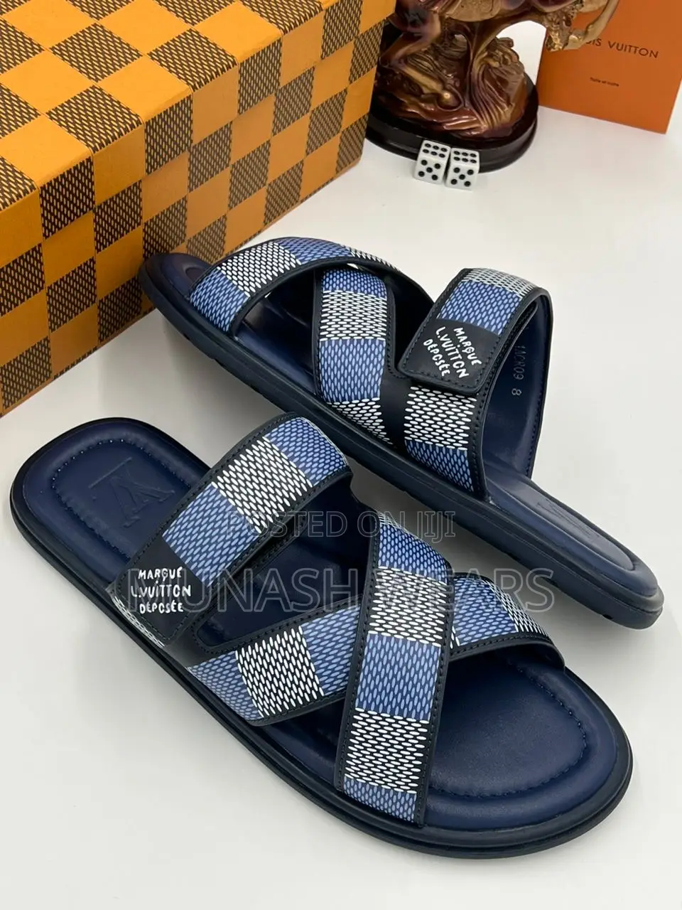 Louis Vuitton Leather Slipers