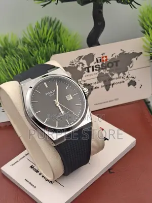 Tissot PRX Wristwatch Black Strap