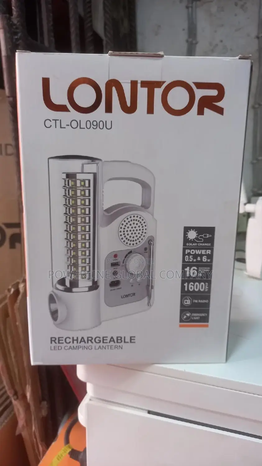 Rechargeable Lampeter With Radio for Homes/ Offices