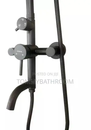 Black Standing Shower