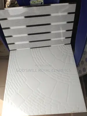 White Floor and Stripes Wall