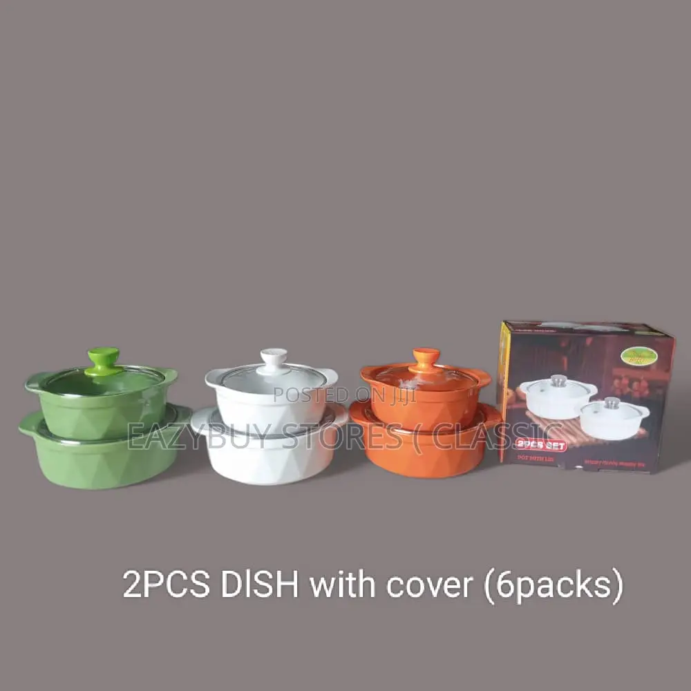 2pcs Dish With Cover