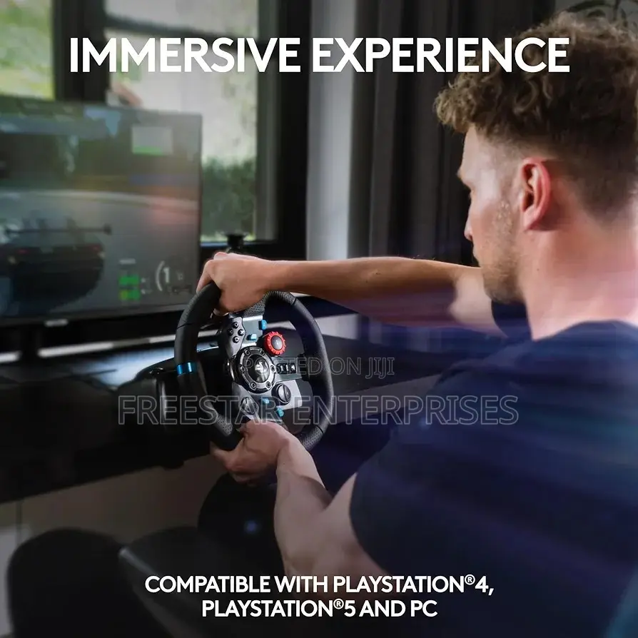 Logitech G29 Driving Force Racing Wheel for PS4 PS5.