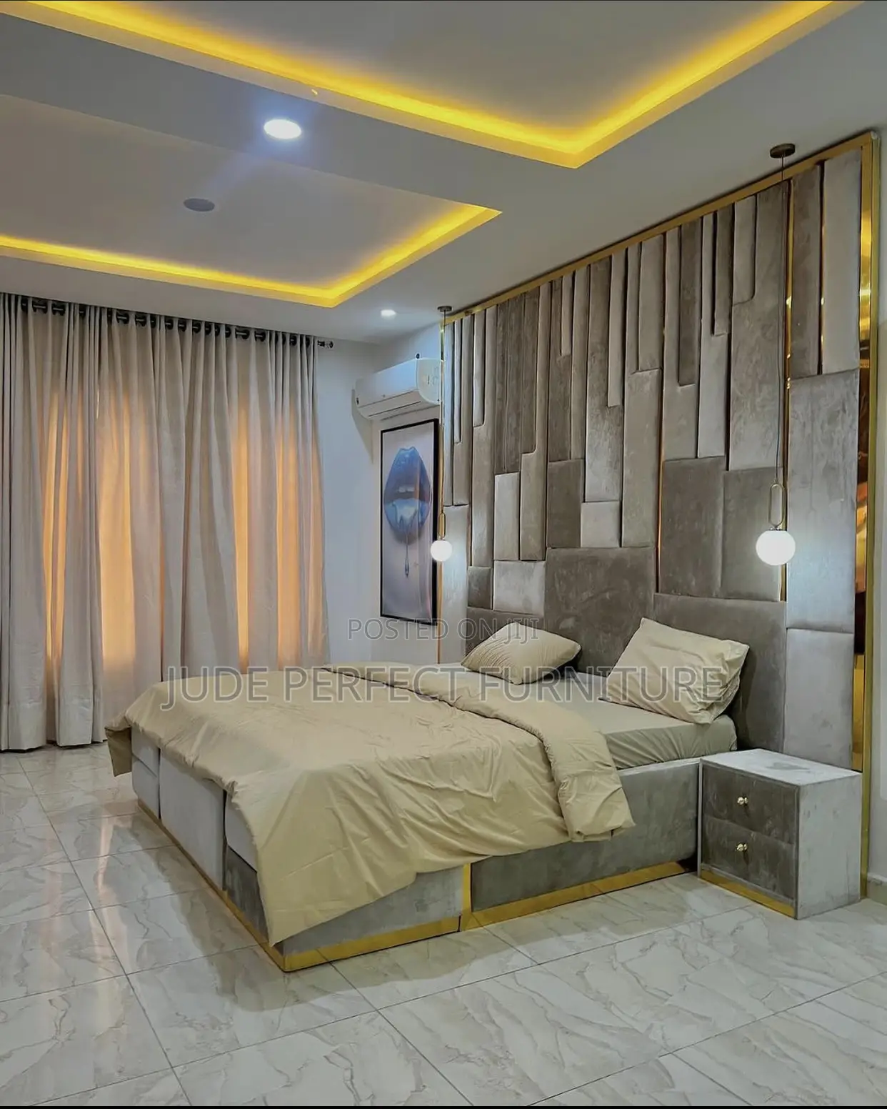 Quality Padded Bed Frame