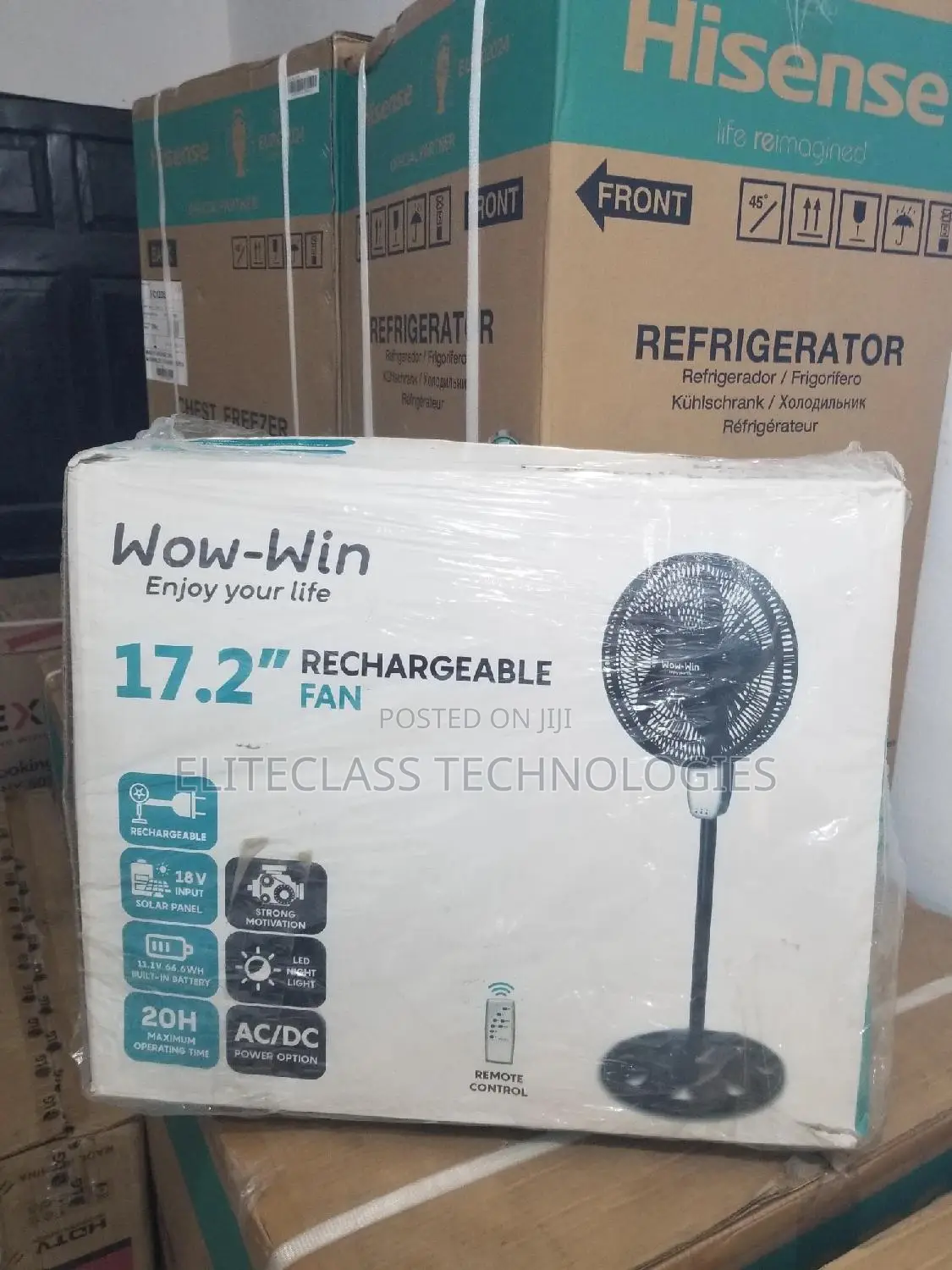 Wow-Win Rechargeable Fan 17.2" (Smart Choice).