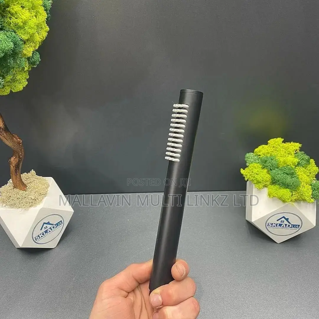 Matte Black Round Conduit Shower Set