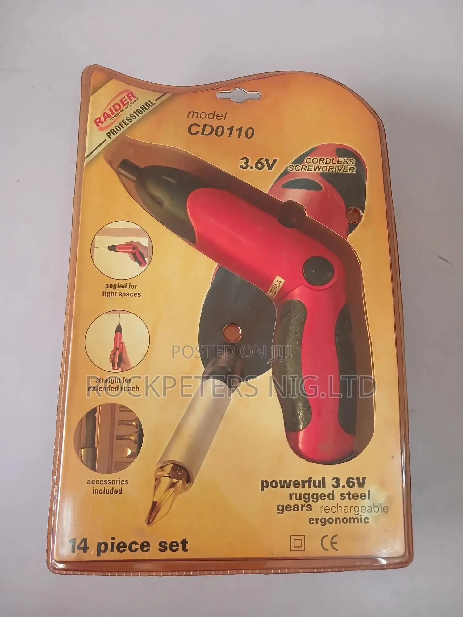 Raider 14pc Set Cordless Screwdriver Cd0110