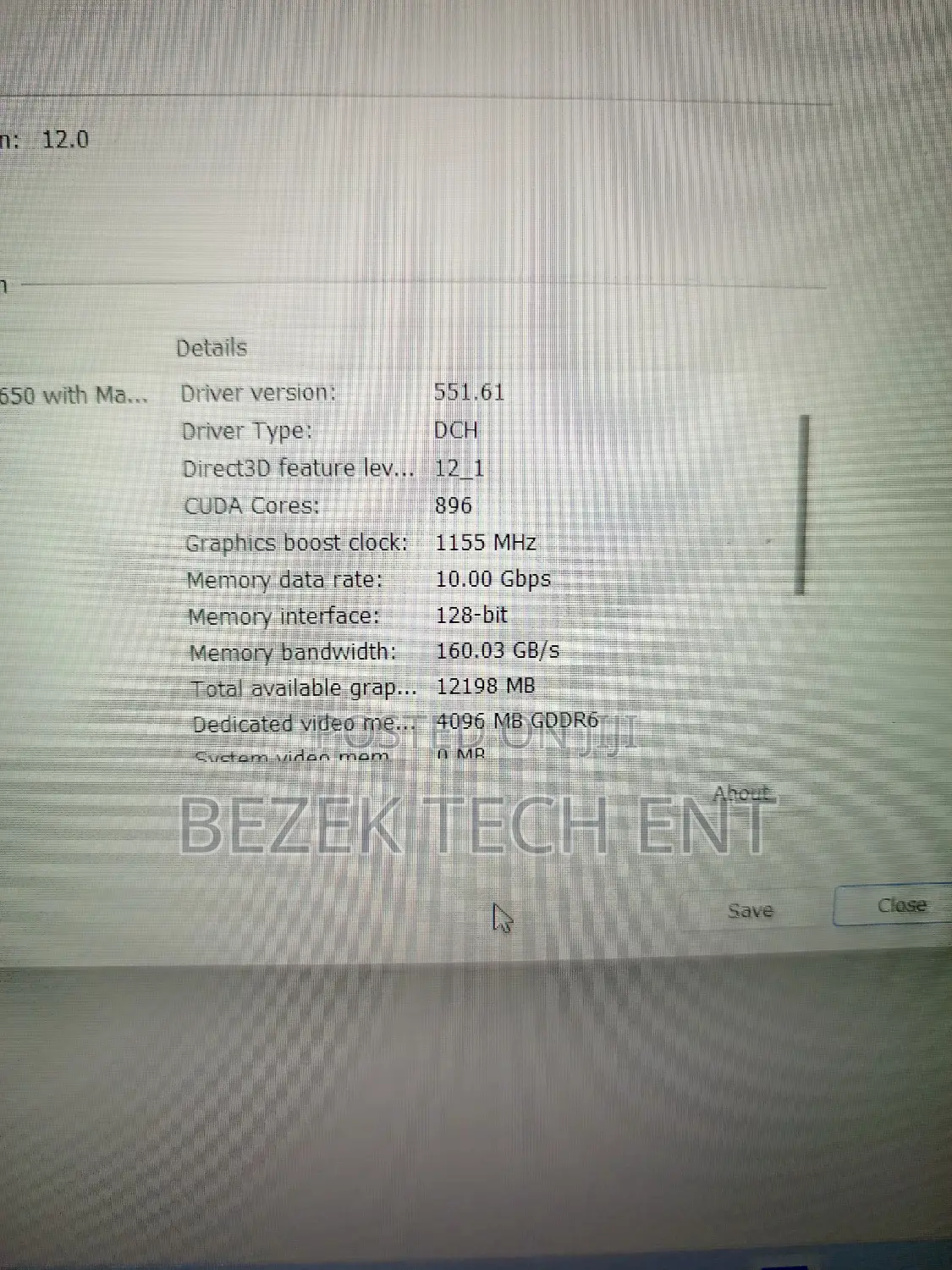 New Laptop MSI GF63 16GB Intel Core I5 SSD 256GB