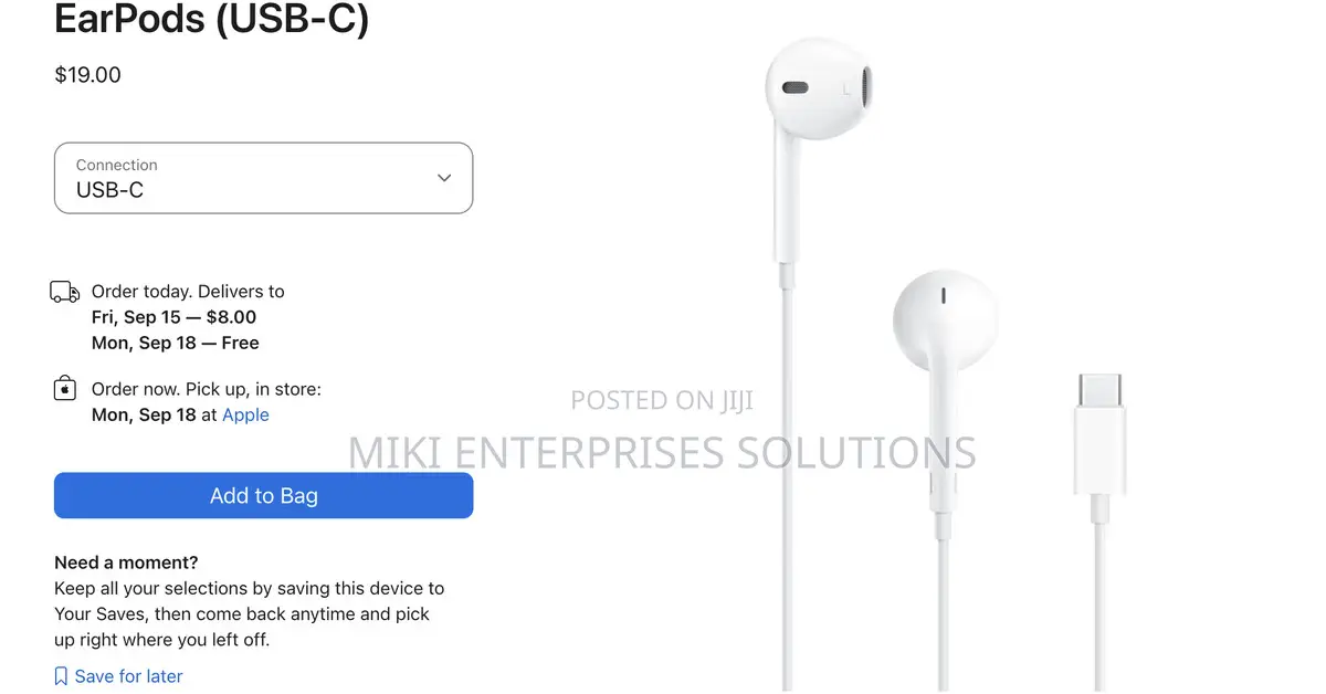 Apple Earpods (USB-C)