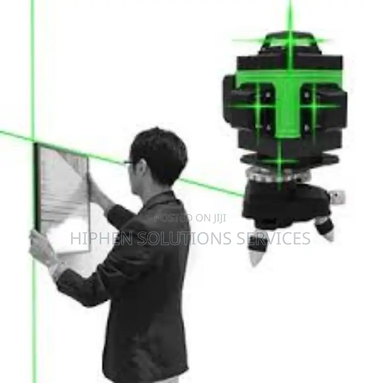 Green Laser Line Level With Remote – 12 Line Laser – 3D