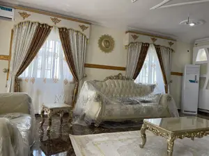 Curtains, Sofa Set, Arab Center Rug, Center Table and Side