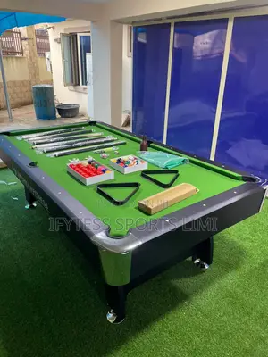 American Foreign 7ft Snooker Table With Double Accessories.