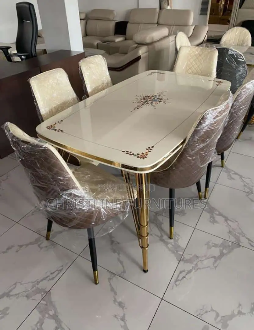 Quality Marble Top Dining Table Set