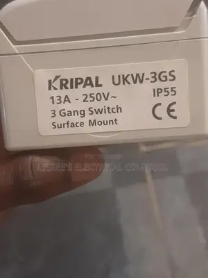 Original Kripal 3 Gang Waterproof Switch