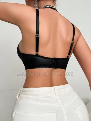 Harness Leather Bra Top
